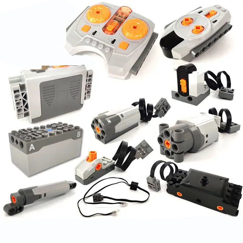 Modelo electrónico RC, accesorios de potencia de bloques de construcción, funciones de micromotor, Kit de Motor MOC, piezas técnicas, juguete creativo DIY