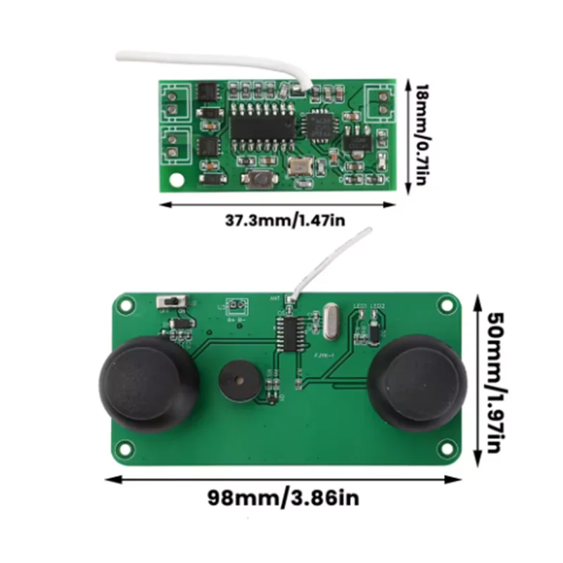 2.4G Dual Motor RC Aircraft DIY Kit Fixed-Wing Glider Differential RC Circuit Board Flight Controller Board