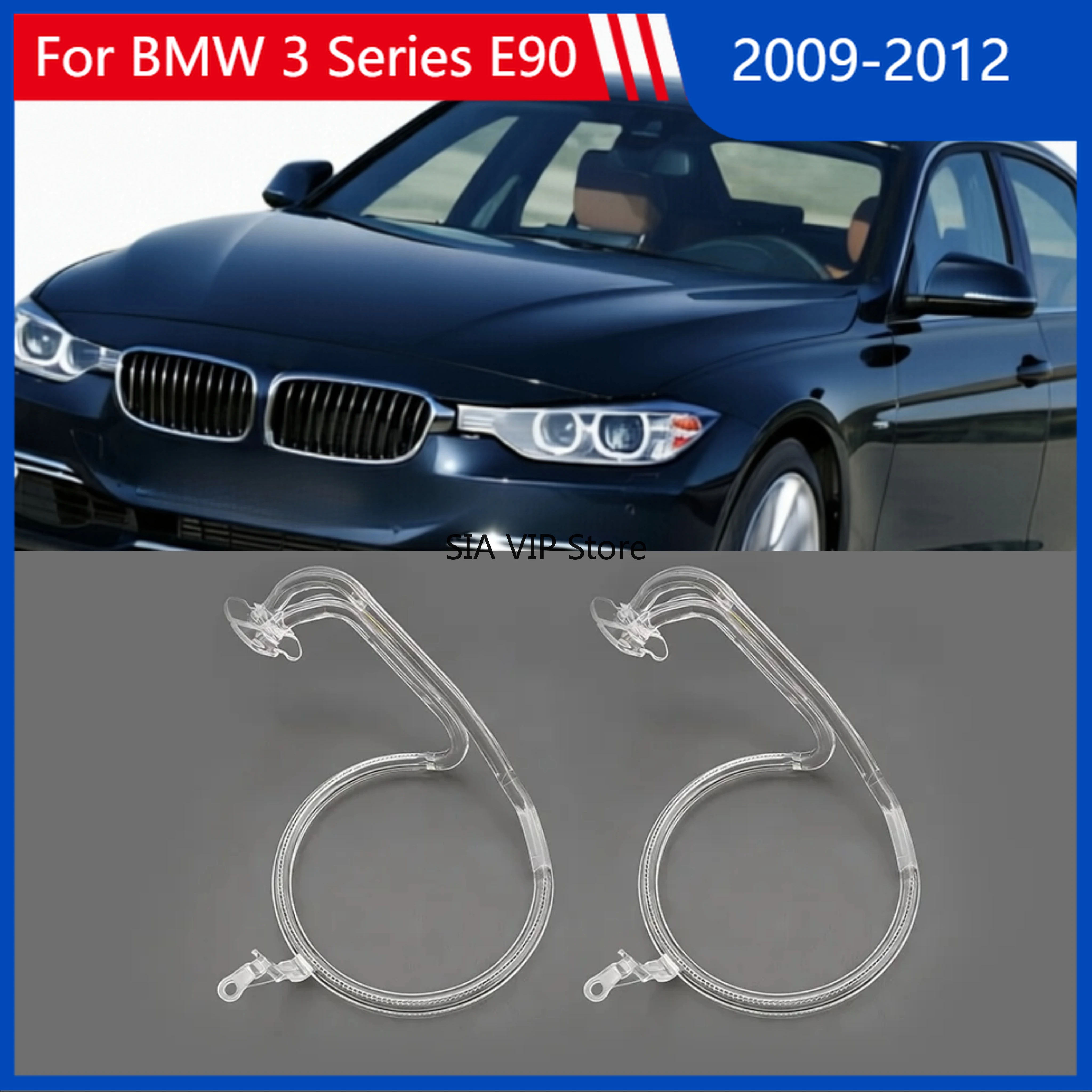 

For BMW 3 Series E90 2009-2012 New DRL LED Car Headlight Light Guide Plate Light guide Tube Daytime Running Lights Angel Eye