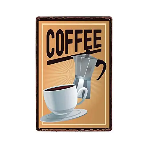 

Coffee Latte Macchiato Theme Metal Retro Vintage Cafe Bar Pub Wall Plaque Plate Home Decor 8x12 Inch Metal Tin Sign aasd-49