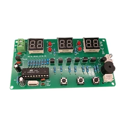 DIY Kits DC5V-12V AT89C2051 Clock 6 Bits Digital Tube LED Display Suite Electronic Modules Part Soldering Learning Board 87HA