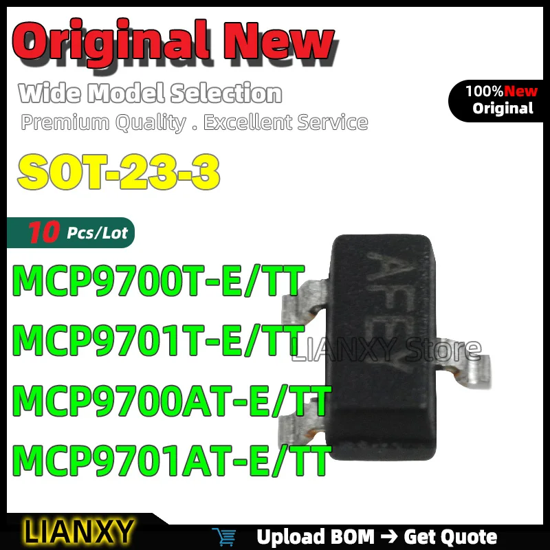 10Pcs SOT-23-3 MCP9…