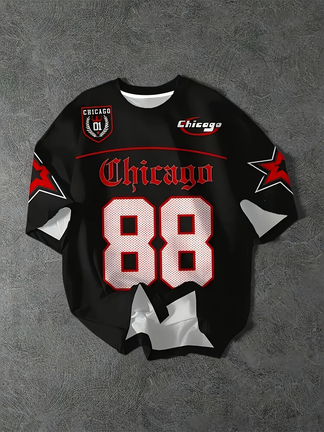 

Lightweight Polyester Knit Shirt for Everyday, Ideal Gift for Sports Fans - Urban Streetwear Essential, Sporty Design