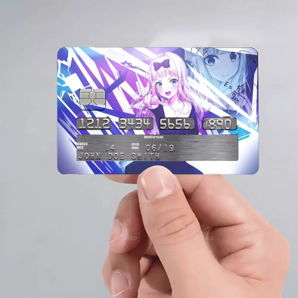 Kaguya Sama Love Is War ملصقات بطاقات كرتونية مزخرفة صغيرة مقاومة للماء 4 قطعة ملصق بطاقة جديد مضاد للخدش #4