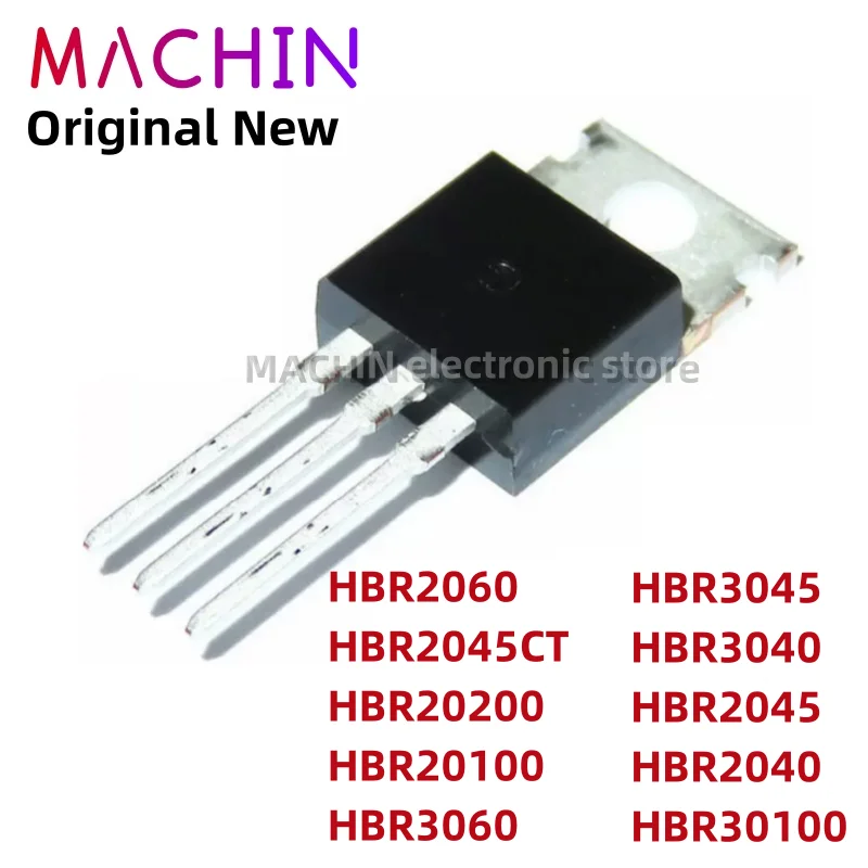 1pcs HBR2060 HBR2045CT HBR20200 HBR20100 HBR3060 HBR3045 HBR3040 HBR2045 HBR2040 HBR30100 TO220 Schottky diode TO-220