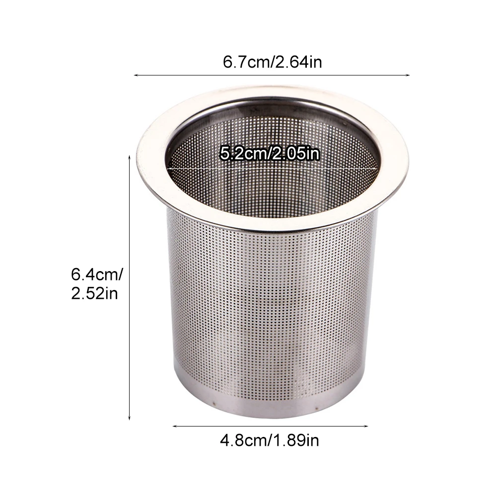 Easy Clean Juice Silver Reusable Durable Coffee Multifunctional Stainless Steel Fine Mesh Cafe Tea Strainer Infuser Filter