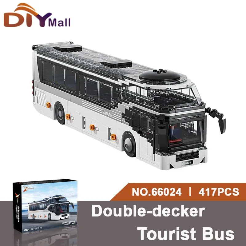 

811PCS Double-Decker Tour Bus Building Blocks DIY Model Kit for Kids Collectors Desktop Decoration Holiday Gift Idea