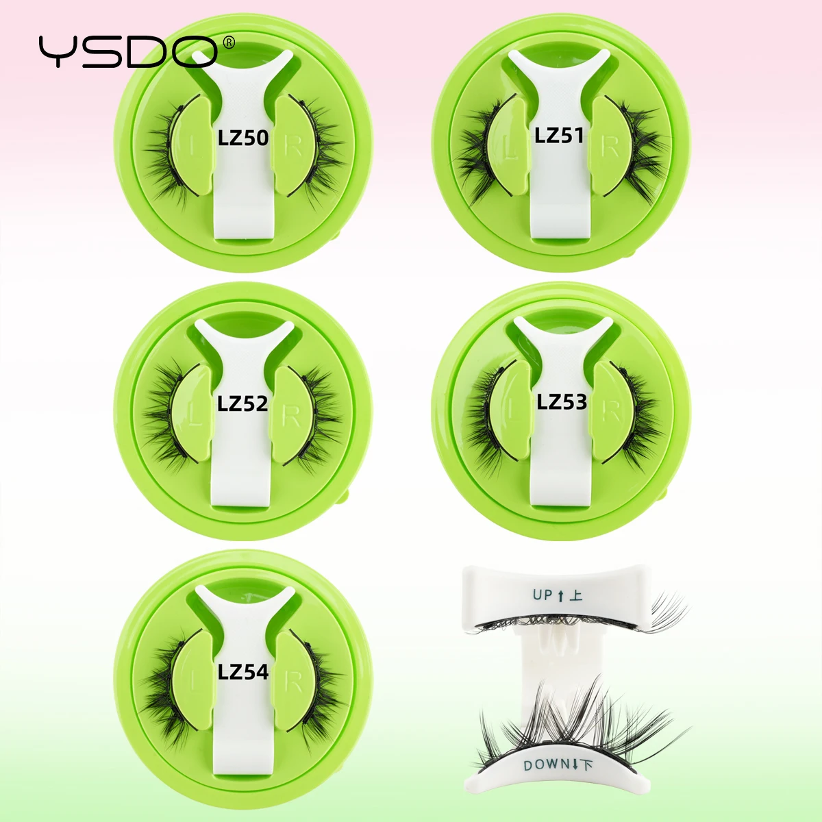 ชุดขนตาแม่เหล็ก YSDO 1 คู่ ใช้ซ้ำได้ ไม่ต้องใช้กาว ขนตาปลอมยาวแบบธรรมชาติสไตล์มังงะ พร้อมชุดแหนบแม่เหล็ก