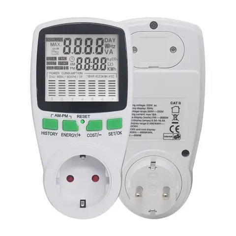 Digital Wattmeter Power Socket 220V EU KETOTEK