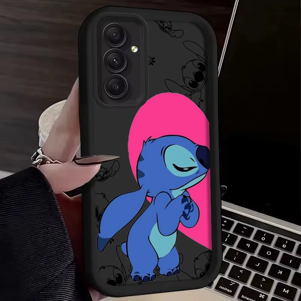 Disney Mickey Stitch Angel phone case for Samsung Galaxy S24 ultra S20 FE S21 S23 Plus 20 S23fe cellphone cases Cover fundas