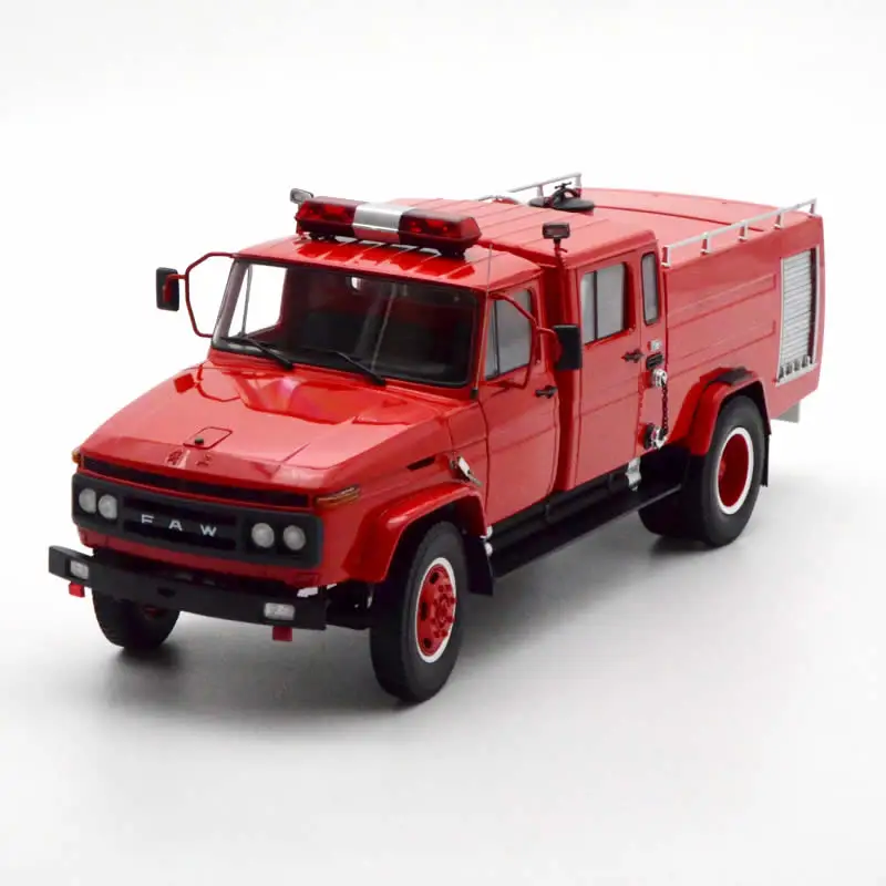 1:24 Scale Diecast Alloy CA141 CA142 Fire Truck Rescue Vehicle Toys Cars Model Classics Adult Collection Souvenir Static Display