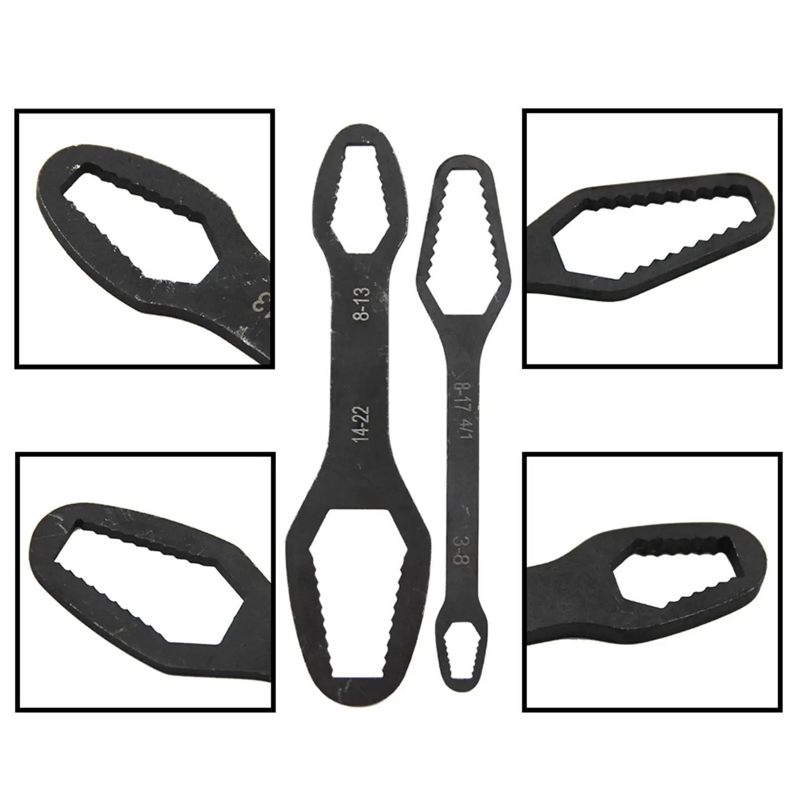 Chiave multifunzionale a doppia testa 8-22mm chiave per dadi a vite durevole robusta per accessori per attrezzi da esterno per la casa dell'auto