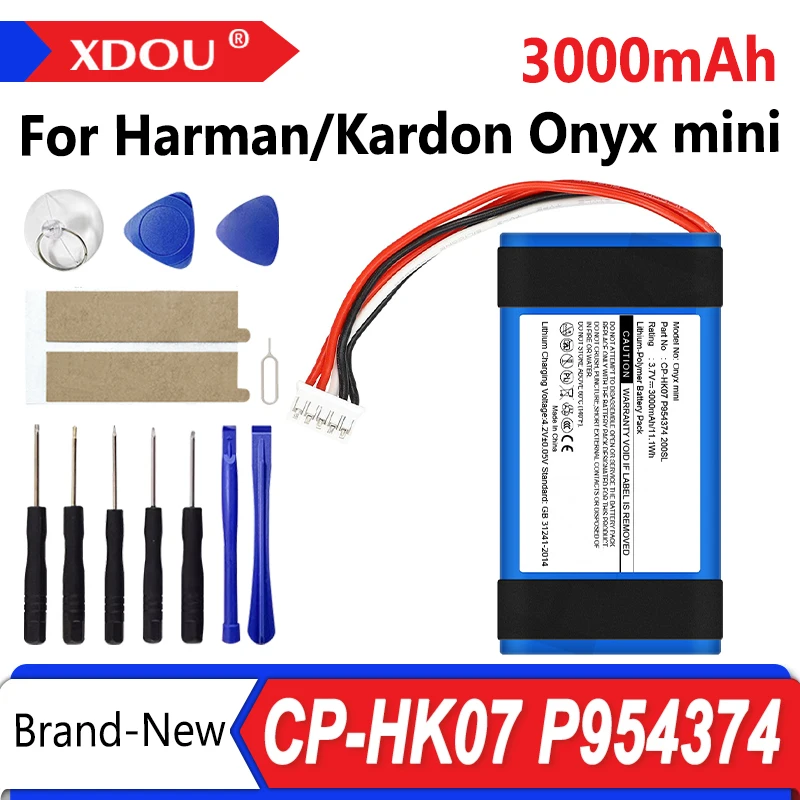 CP-HK07 P954374 3000mAh أونيكس مكبر صوت صغير استبدال البطارية ل هارمان/كاردون أونيكس بطاريات ليثيوم بوليمر صغيرة #1