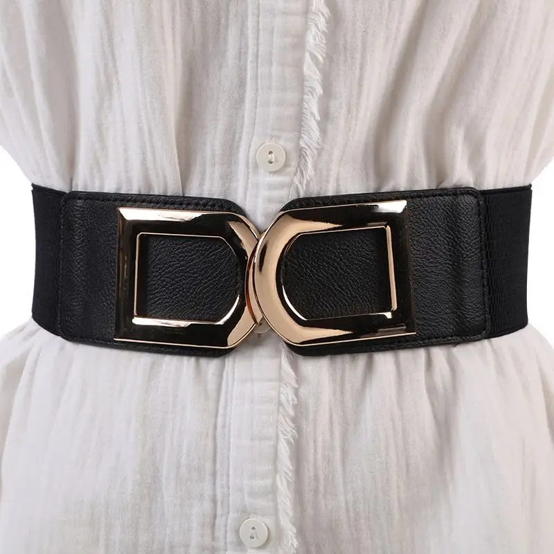 Adjustable Elastic Belt for Women, New Designed Women\'s Stretchy Belt, Wide Elastic Waist Belts for Dresses Coat and Sweater