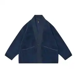 Men's European Fleece Jacket Patchwork Robe Blazer Outdoor Camping, Fitness Sports Trekking Walking Clothing Winter 365G New