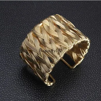 

Spring Summer Trendy Fashion Expert Temperament Wild Bracelet European and American Exaggerated Open Bracelet Korean Style