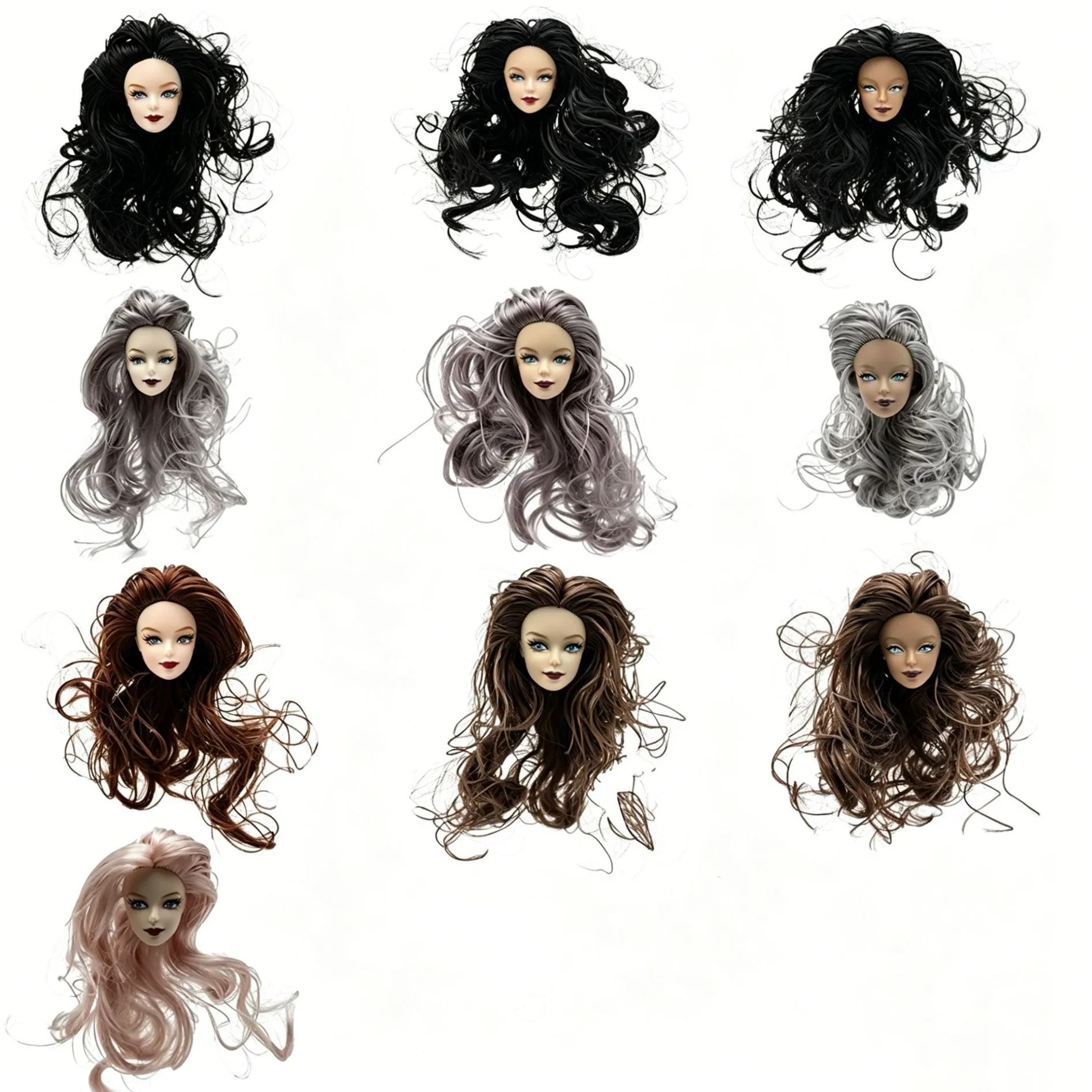 1/6 Scale Replaceable Doll Head Model, DIY Custom Head for 30cm Ball‑Jointed Doll, Head Only