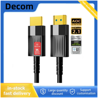 8K HDMI 2.1 Fiber Optic Cable AOC HDR 8K 60Hz 4K 120Hz 48Gbps Long Length Options for Xbox PS5 Switch TV Box 10m/20m/30m/50m/70m