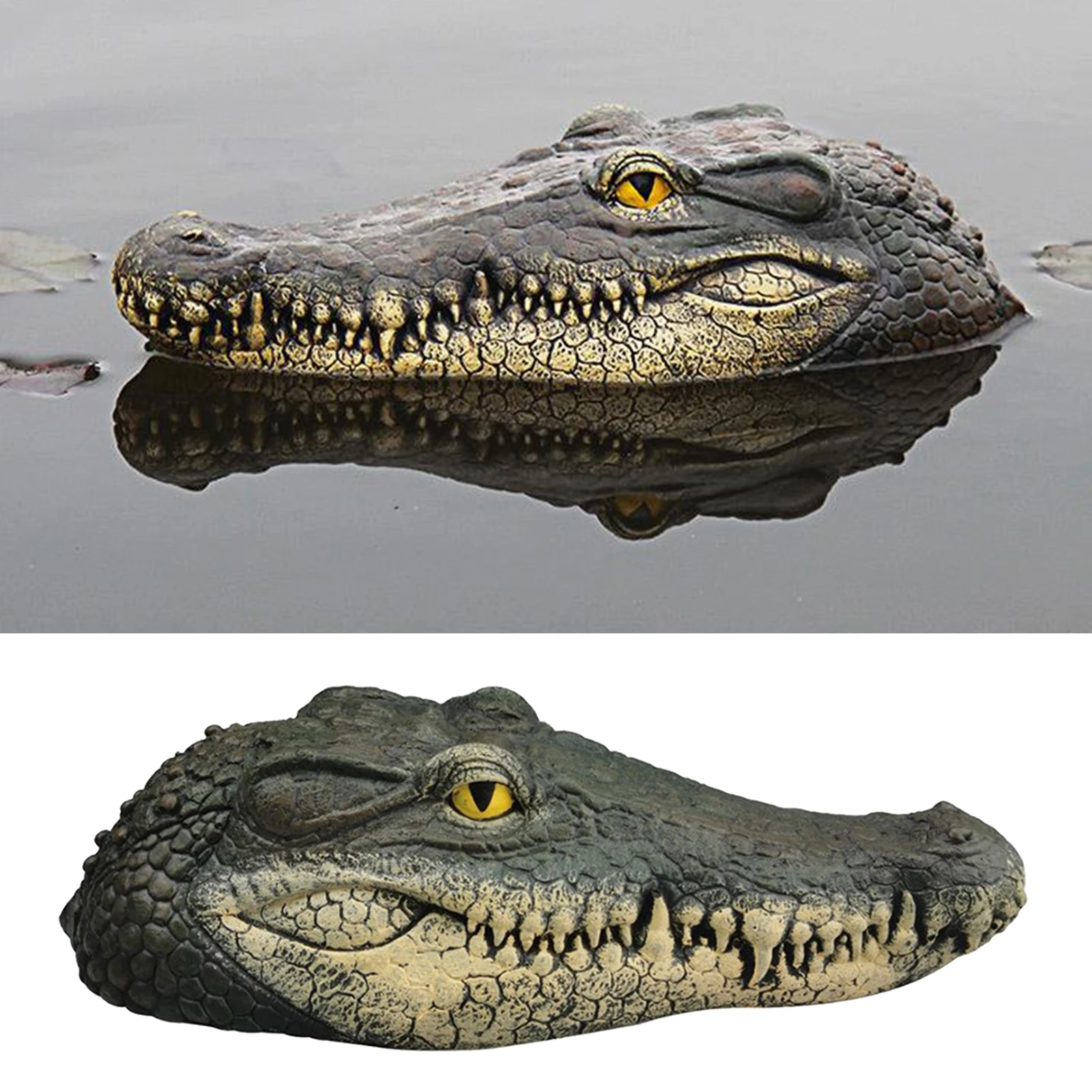 

Simulation Alligator Floating Crocodile Head Decoy Water Bait for Outdoor Pool Alligator Decoy Garden Accessories Home Decor