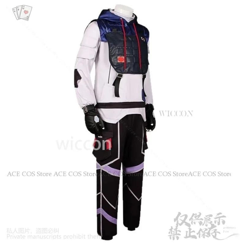 

Новая аниме-игра Valorant Косплей ISO Костюм Панк Красивая куртка Пальто Толстовки Брюки Черные парики Cutecore Реквизит Хэллоуин GGJH2025