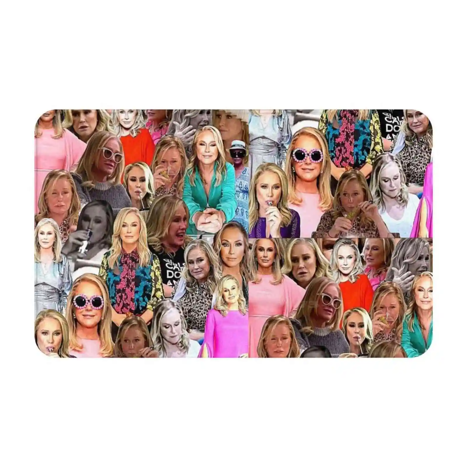 Queen Kathy 3D Household Goods Mat Rug Carpet Foot Pad Kathy Hilton Rhobh Real Housewives Beverly Hills Tv Funny Icon Joke Pink