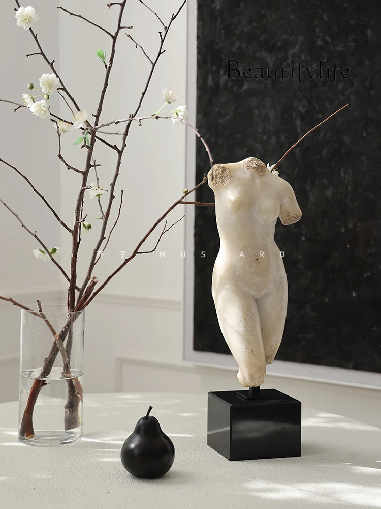Advanced European Bust Art Statue Imported Resin Portrait Sculpture Home Decoration Creative Design