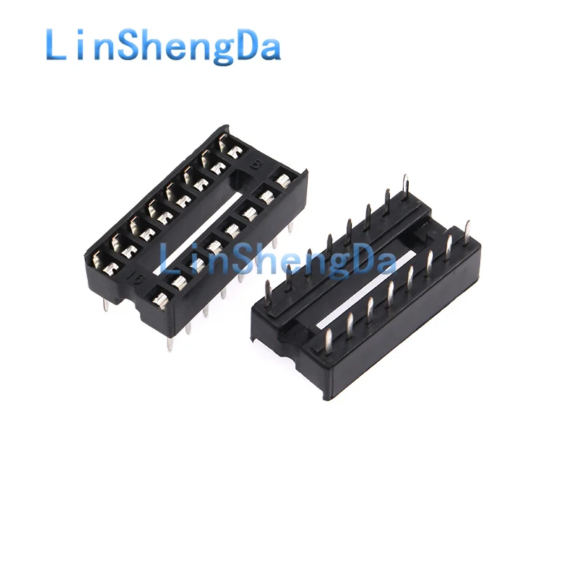 IC socket integrated block direct insertion DIP microcontroller chip base 6/8/14/16/18/20/24/28/40p pin 10pcs