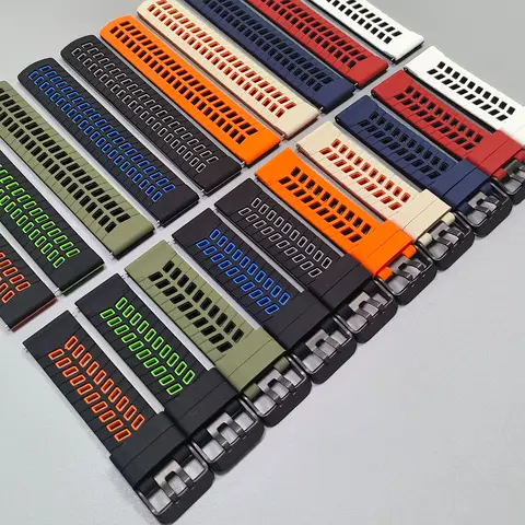 22mm silikonarmband för Samsung Galaxy Watch 3 45mm/Watch 46mm mjukt armband för Samsung Gear S3 Classic armband sporttillbehör 10 best sales armband Samsung Galaxy Watch 3 45mm - №1