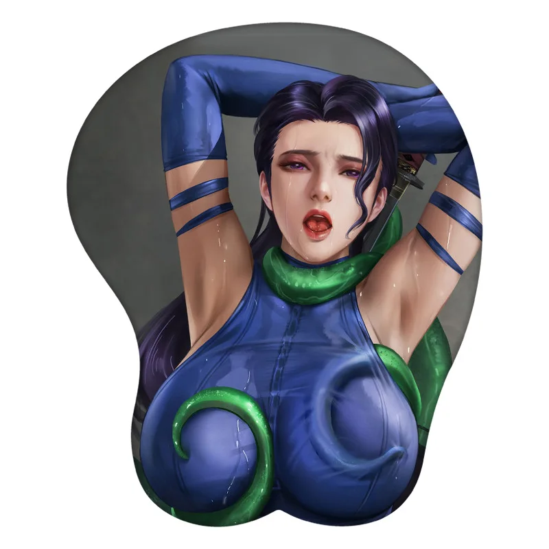 Tentacles Butterfly Anime 3D Mouse Pad Wrist Rest Silicone Sexy Creative Gaming Mousepad Mat