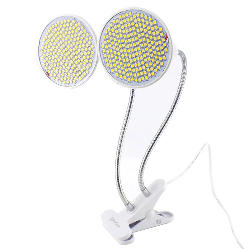 Lampe horticole de croissance LED, 1, 2 ou 3 têtes, éclairage horticole jaune, pour culture de plantes, avec clip, pour culture de fleurs et légumes, k5