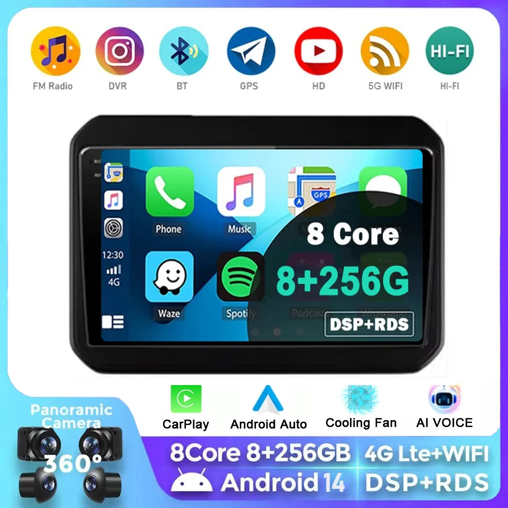 

Android 14 Wireless Auto Carplay For Suzuki Ignis 2016 2017 2018 2019 2020 Car Radio Multimedia Video Player Navi GPS Stereo DSP