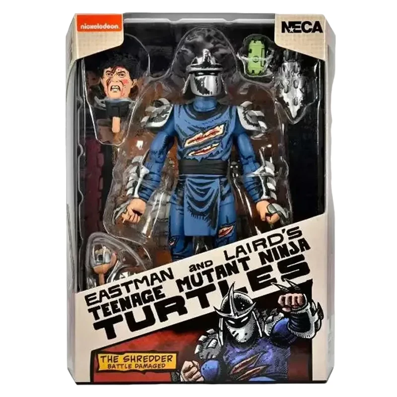 

Teenage Mutant Ninja Turtle Battle Damaged Shredder Figuras Toys NECA 54289 TMNT Action Figure Comics 7-Inch Model Gift Original