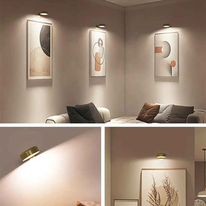 

Новый магнитный настенный светильник с зарядкой, ночник, интеллектуальный светильник с датчиком присутствия человека, самоклеящийся, Hill Cat, не перфорация глаз, атмосфера