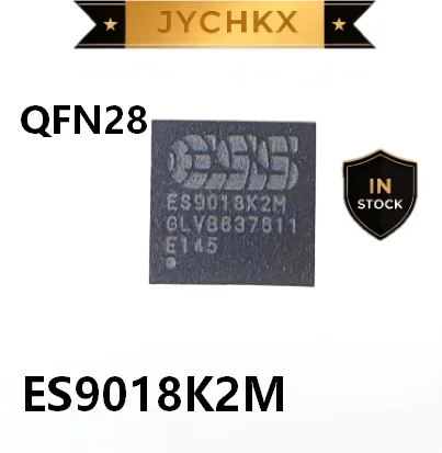 2-10PCS ES9018K2M QFN28 New Original 32-bit Stereo Audio DAC Chip SABRE32 HiFi Decoder IC In Stock