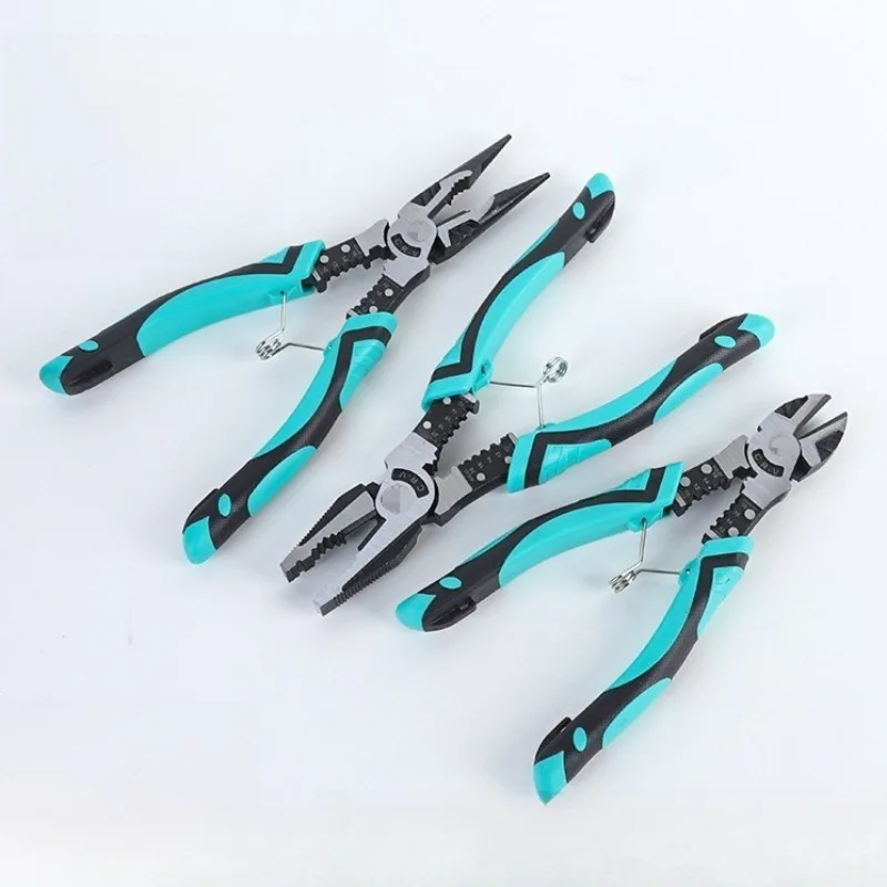 9-inch Multifunctional Pliers Set, Pointed Nose Pliers, Wire Stripping Pliers, Household Wire Pliers
