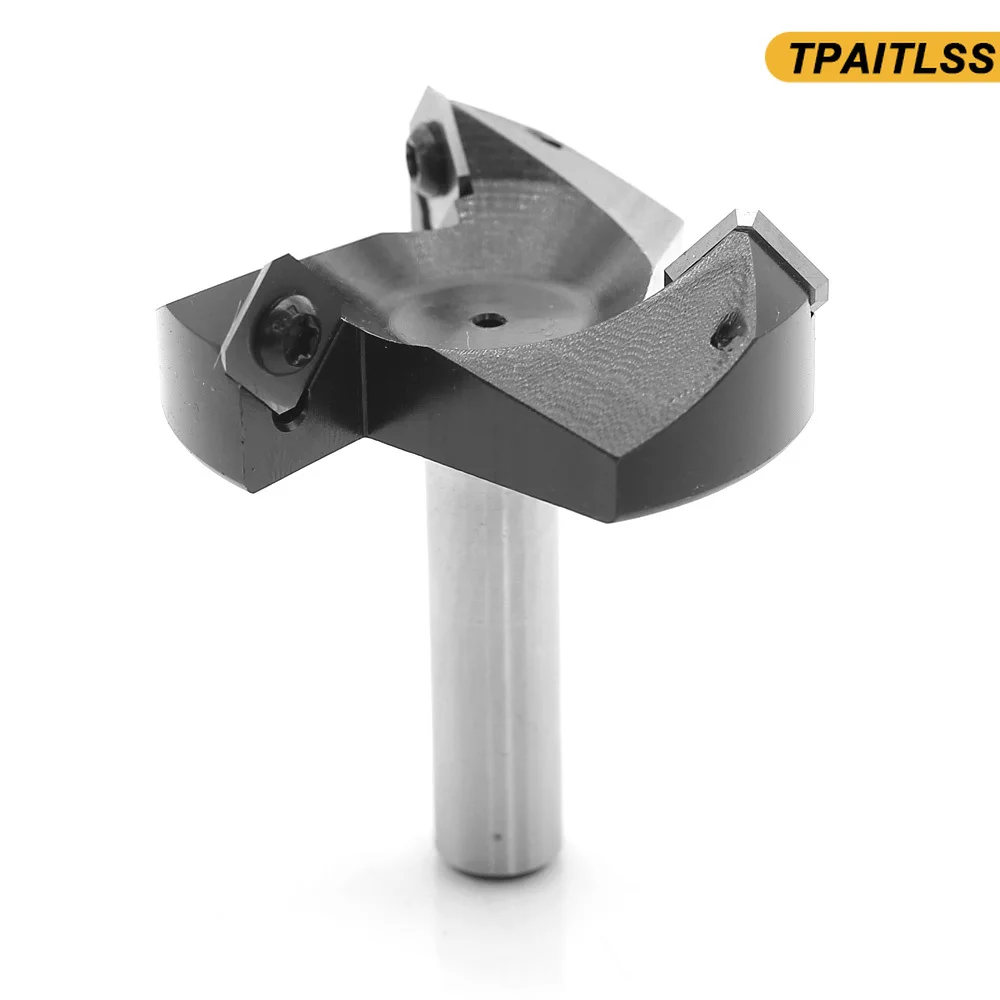 1pc Cnc Heavy Duty Spoilboard Plunging Surfacing Planing Fly Cutter & Slab Leveler Milling Cutters For Wood Router Bits End Mill