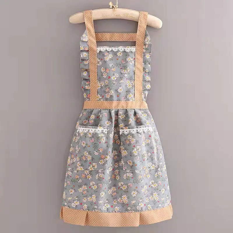 Japanese Style Women's Kitchen Apron Personalized Custom Printed Logo Catering Service Cake Hot Pot Coffee Shop Work Clothes