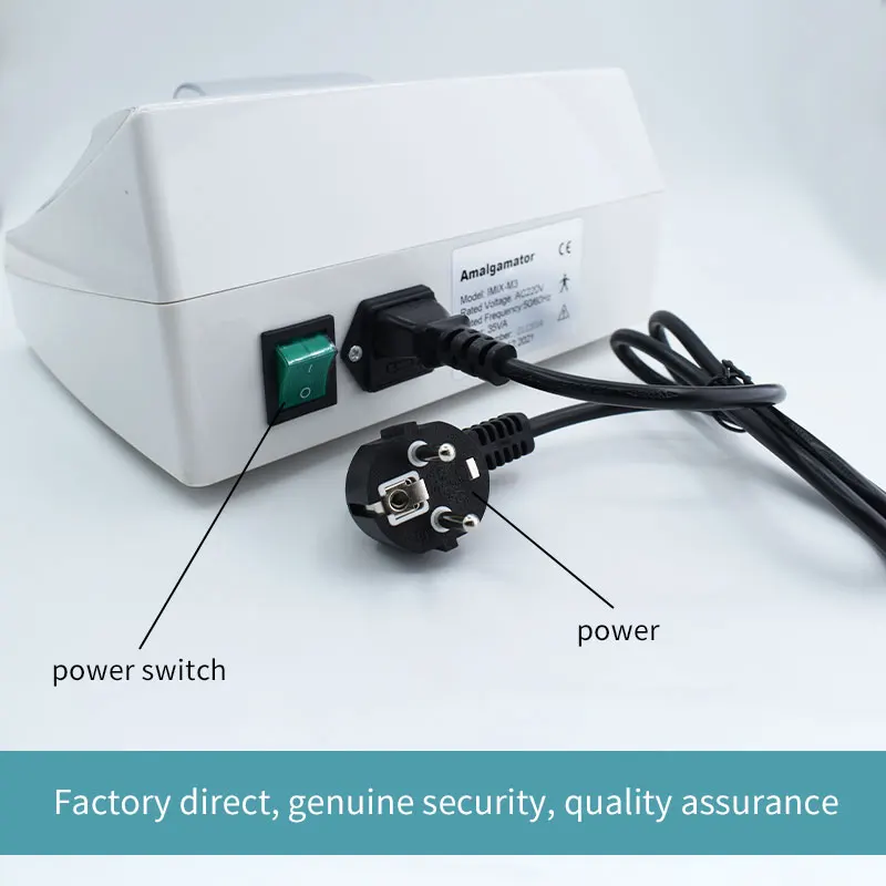 Dental Lab Equipment Digital Noiseless Amalgama Mixer Dental Alloy Aluminium Amalgamator with Metal Chuck