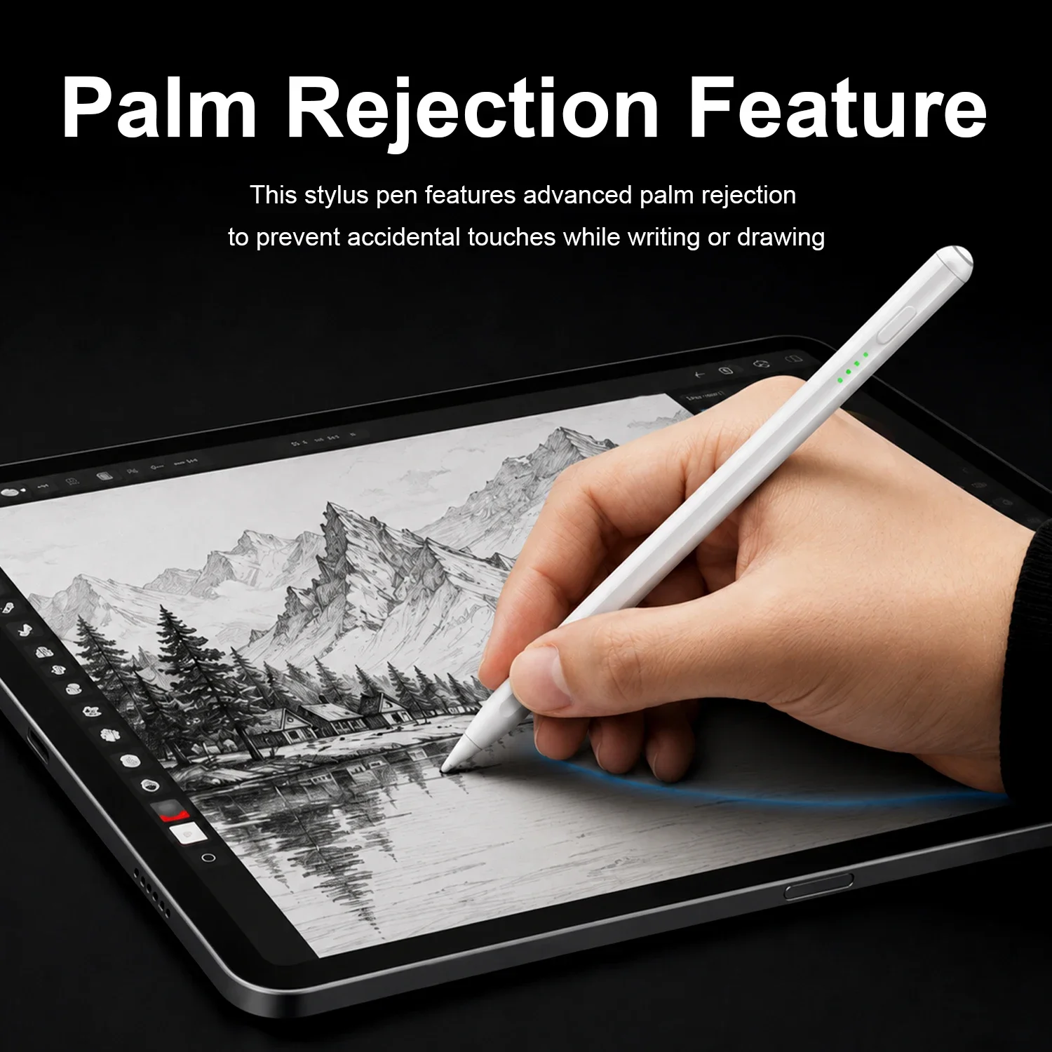 For Apple iPad Stylus Pencil 2026 Air 11 13 M3 4 5 A16 11th Pro 12.9 M4 M5 Pens 10th Gen Mini 6 7 With Palm Rejection Touch Pen