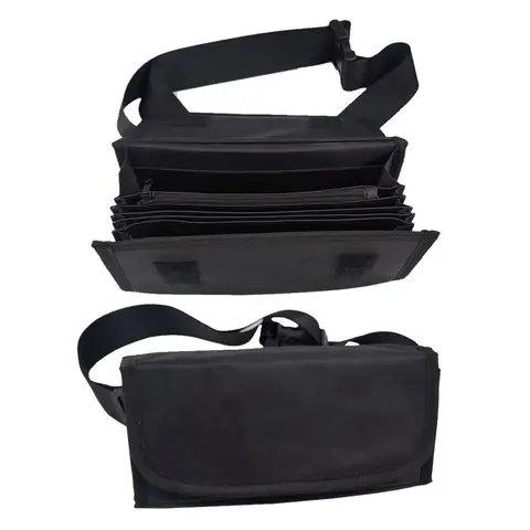 Borsa da cameriere multifunzione Portatile multi-tasca Portafoglio Marsupio per ricevute contanti Banconote Monete Organizzatore Sicuro