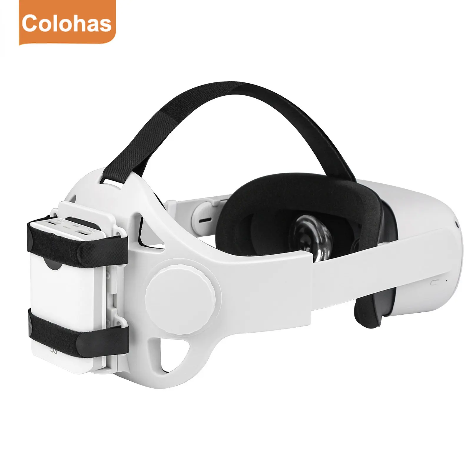 Adjustable Head Strap For Oculus Quest 2 Halo Strap With Power Bank Fixing Bracket Holder Headband For Oculus Quest 2 Accessorie