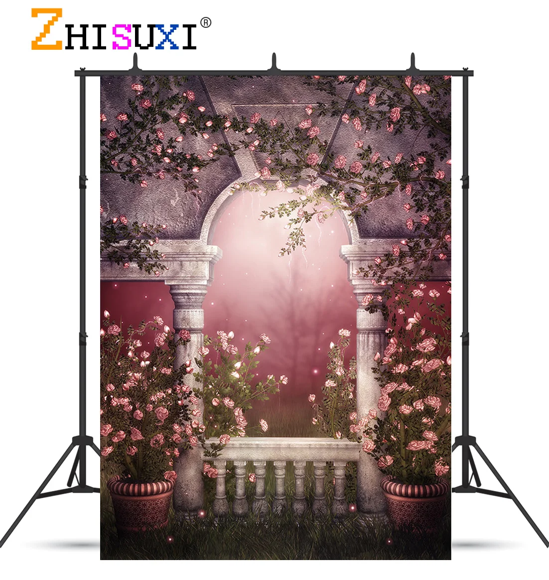 

ZHISUXI Vinyl Custom Dream Forest Castle Fairy Tale Children Photography Backdrops Prop Photo Background 2158 TTW-01