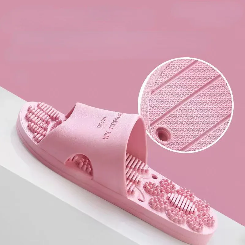 1 Pair of Foot Massage Slippers Ladies Bath Slippers Tension Relief Acupuncture Foot Massager Household Slippers Foot Care