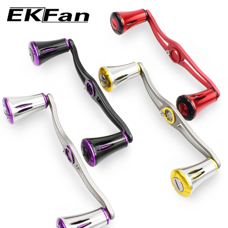 EKFan 120mm Angelrollen-Griff aus Aluminiumlegierung mit Doppelknopf, 7*4/8*5mm Loch für A/S/D Baitcasting- und LURE-Rollen, Zubehör – Detail 6