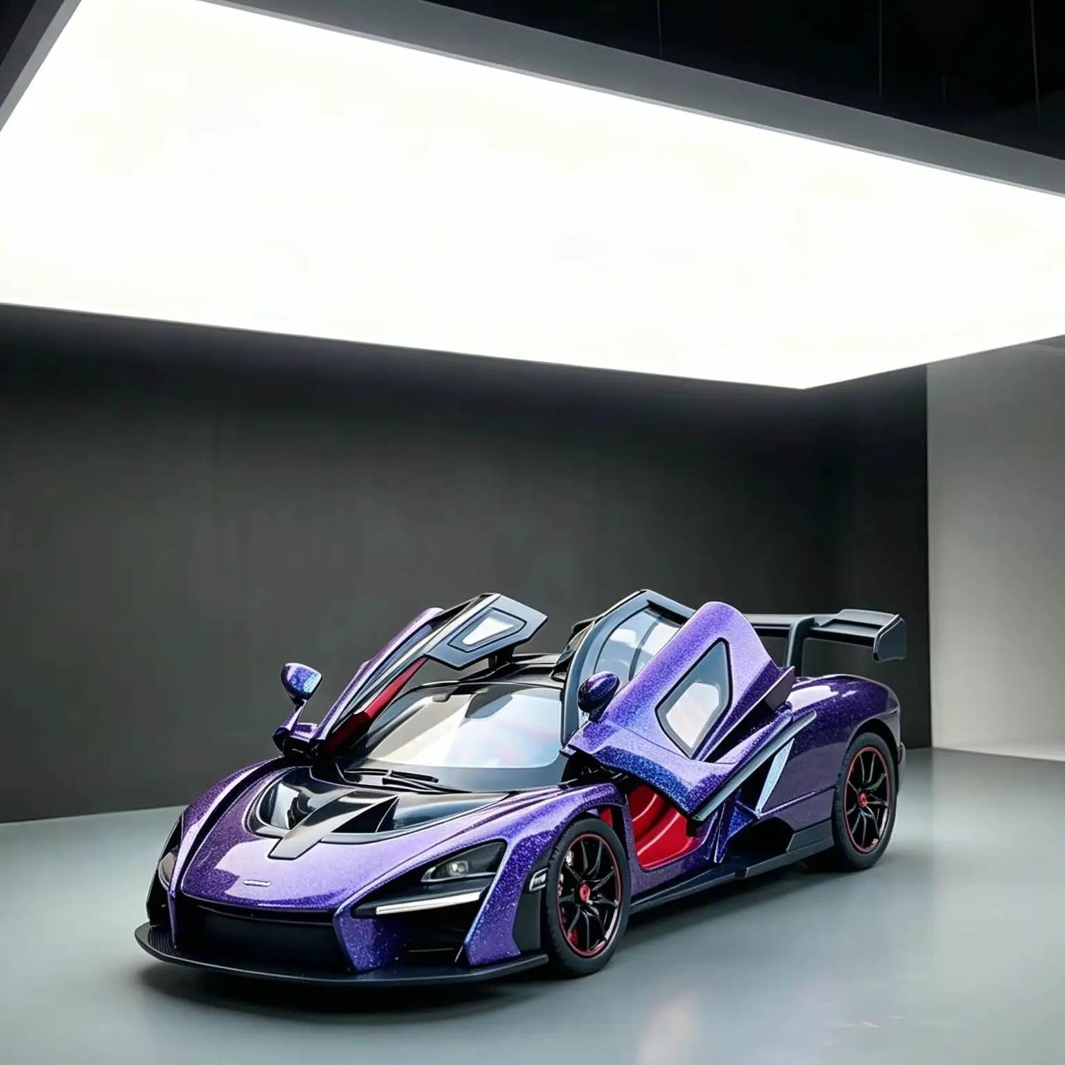 1-24-セナスポーツカー合金モデルダイキャストメタルおもちゃの車モデルシミュレーション音と光コレクション子供のギフト