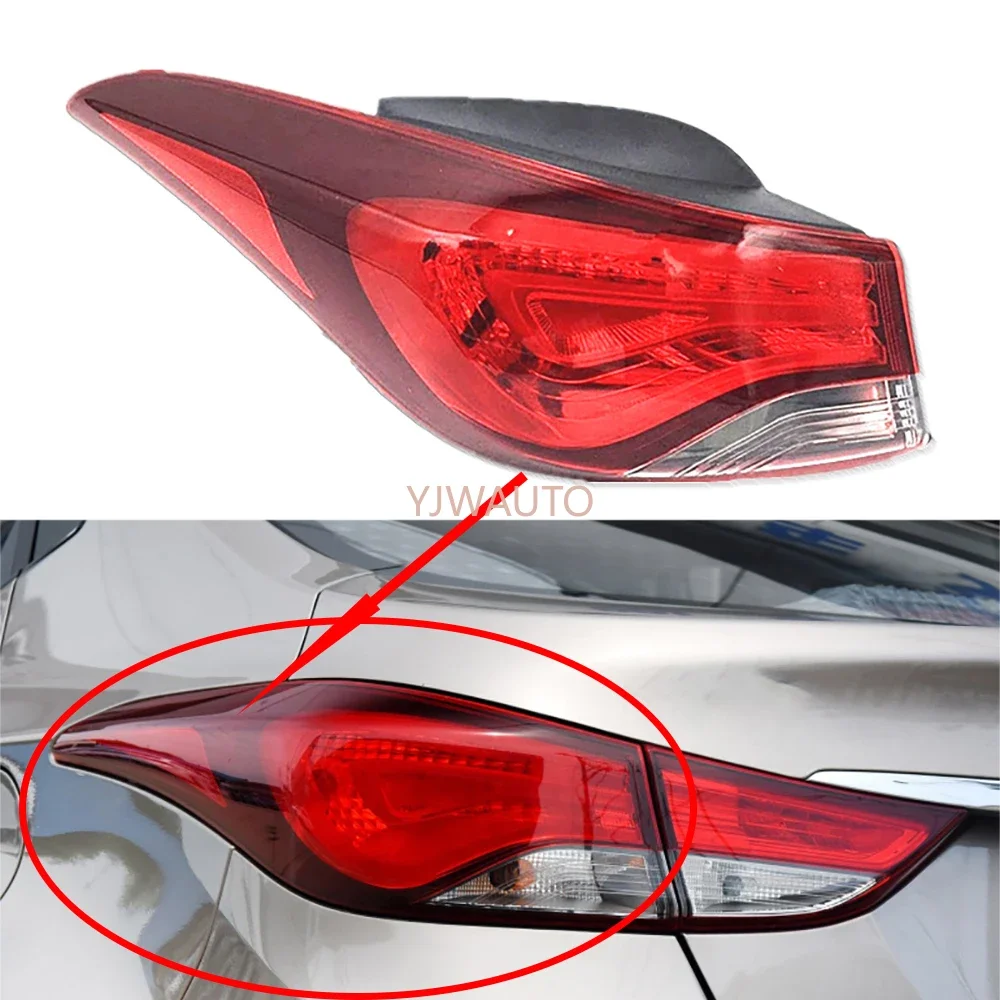 

Для Hyundai Elantra 2016, задний фонарь автомобиля, задний фонарь в сборе, автоматический задний фонарь, гаakelights, указатель поворота, задний фонарь, противотуманная фара