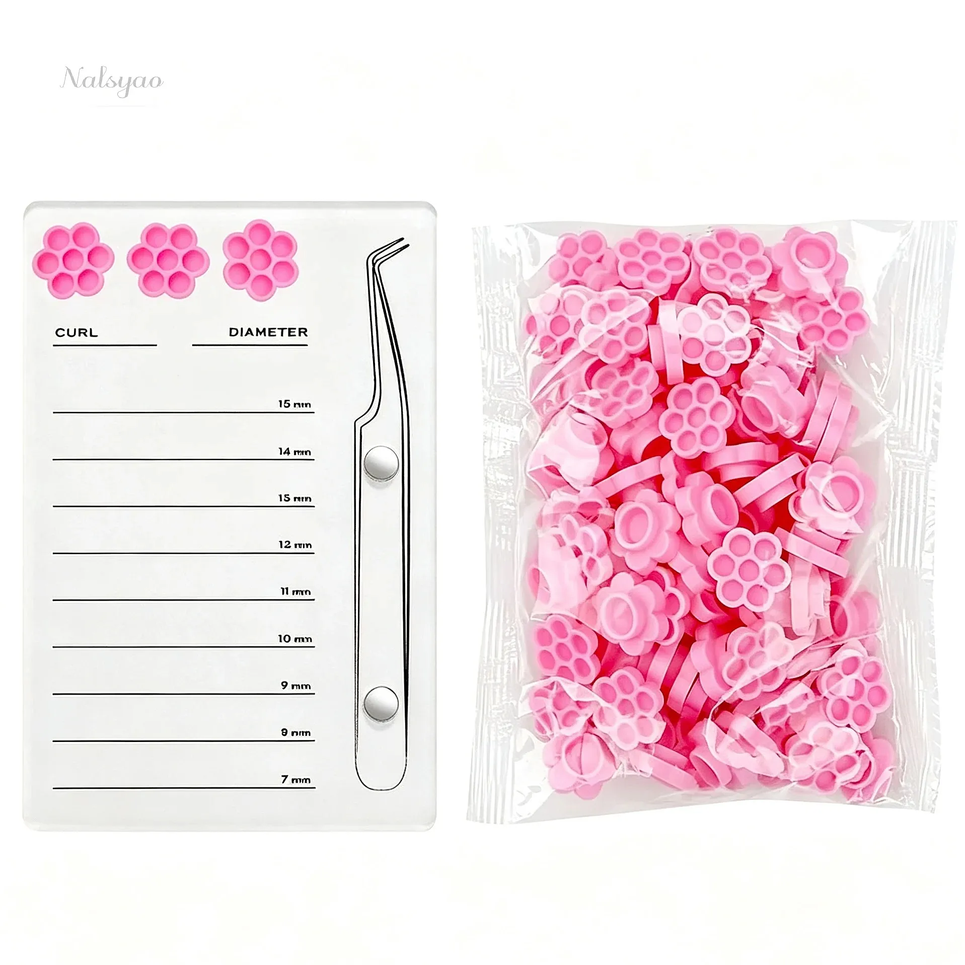 False Lashes Tray Display Board Glue Pallet Cup Acrylic Eyelash Holder Magnetic Suction Scale Plate Eyelash Extensions Supplies