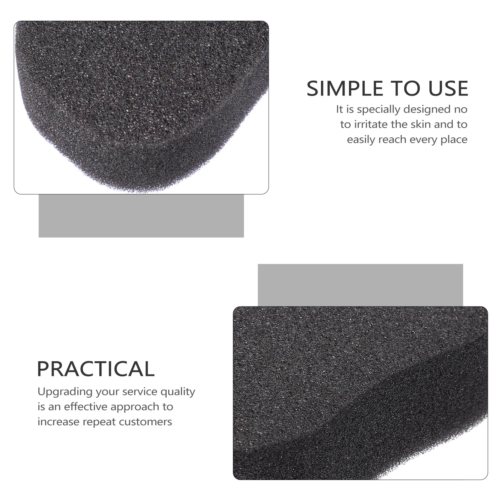 

20Pcs Neckline Duster Brush Hair Removal Sponge Pads Face Cleaning Sponges Hairdressing Salon Hair Sweep Brush Comfortable