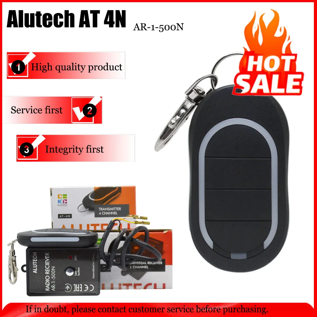 AT-4N 433MHz Garage Gate Remote Control Keychain Dynamic Code Automatic Door Barrier