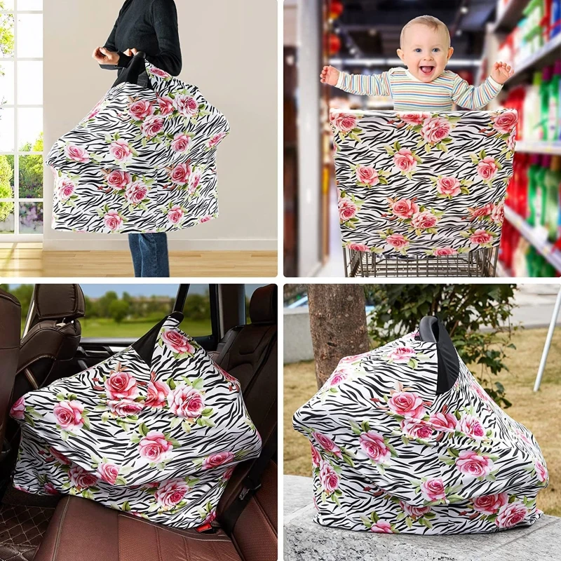 Breastfeeding Nursing Cover Baby Car Seat Cozy Carseat Canopy Stroller Cover